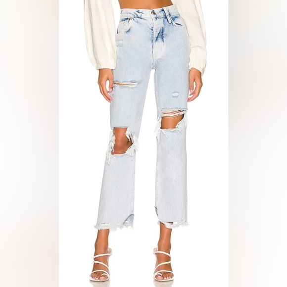 NWT Free People Tapered Baggy Boyfriend in Purple Rock - Picture 2 of 5